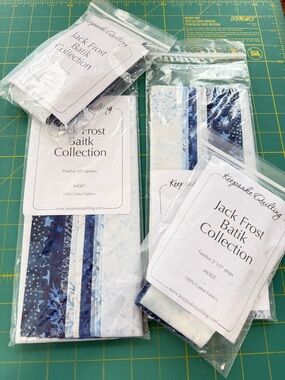 Jack Frost Batik Collection - Blue and White Fabric Bundle